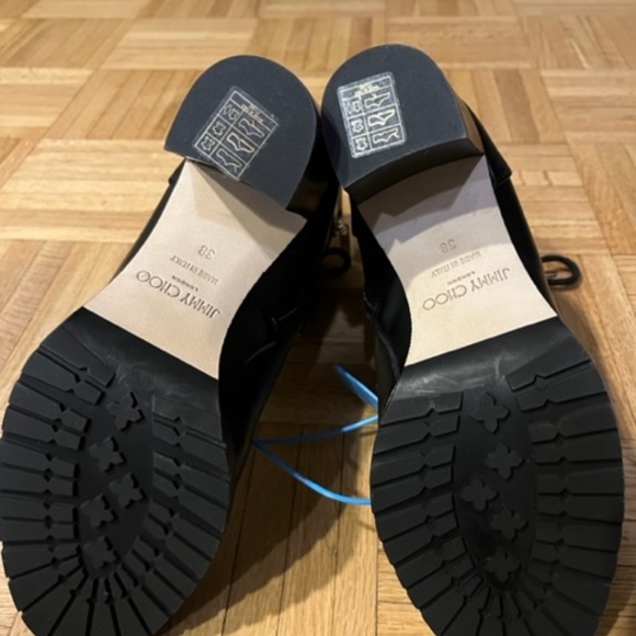 NEW! Jimmy Choo Size 38 black Made in Italy booties - Picture 3 of 3